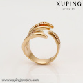 15079 Fashion 18k gold diamond zircon finger rings wholesale stone ring designs for girls